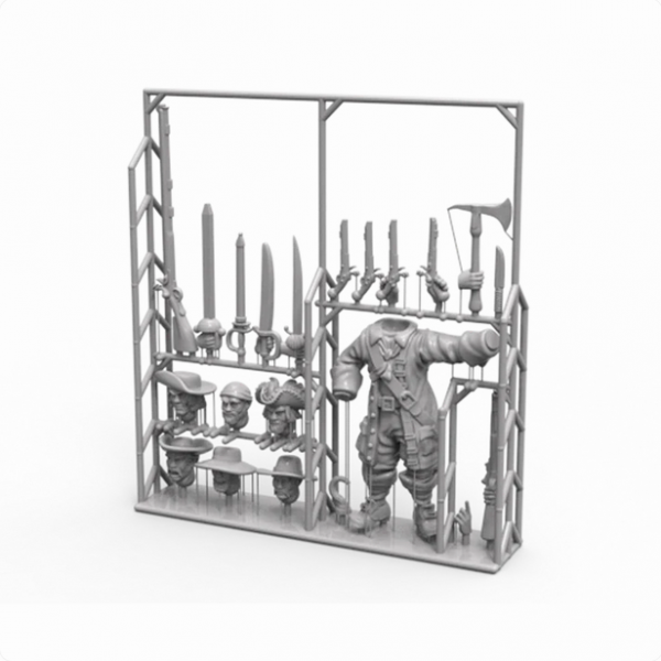 Port Royal: Customizable Character Sprue