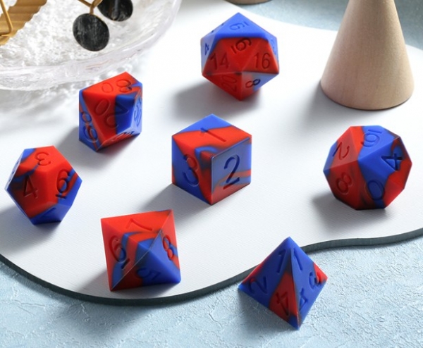 Dice Habit Silicone Dice Set (7pcs) [Spidey]