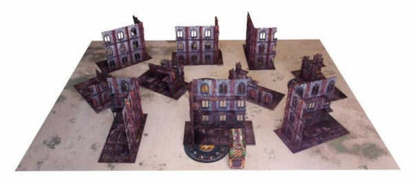 Sci-fi Imperial Pre-painted Terrain: Imperial WTC Table Bundle (32)