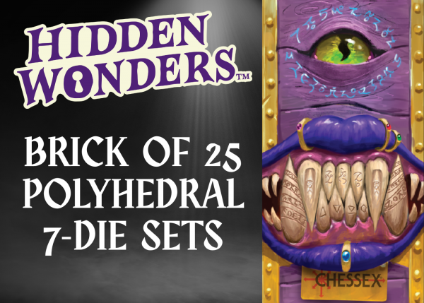 Chessex: Hidden Wonders Brick of 25 Assorted 7-Die Polyhedral Set