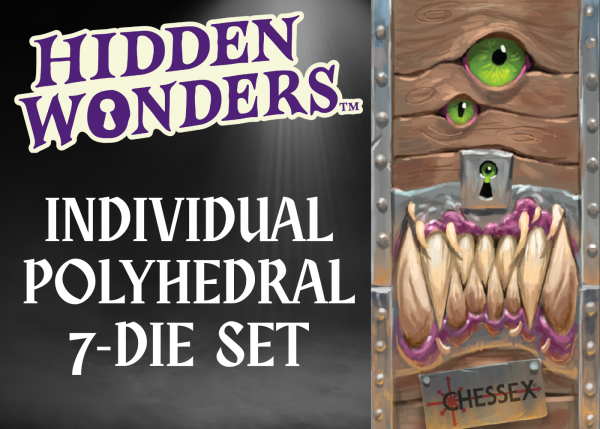 Chessex: Hidden Wonders Assorted 7-Die Polyhedral Set