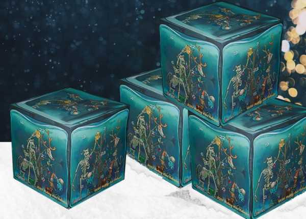 Chessex: 2025 Holiday Calendar Sampler with Metal Sign