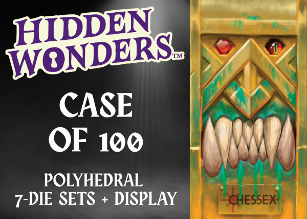 Chessex: Hidden Wonders Case of 100 Assorted 7-Die Polyhedral Sets