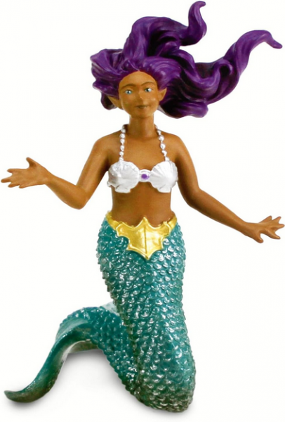Mythical Realms: Purple-Haired Mermaid