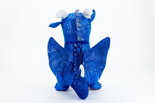 Dragon Plush Dice Bag: Blue
