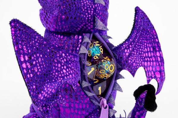 Dragon Plush Dice Bag: Purple