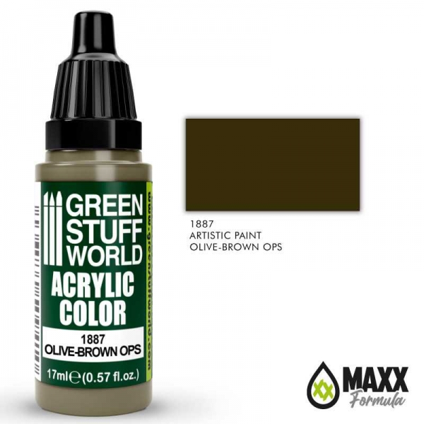 Green Stuff World: Acrylic Color OLIVE-BROWN OPS