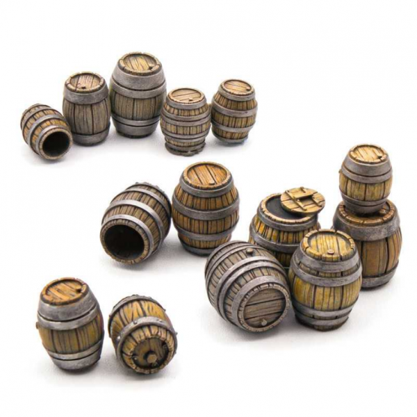 Green Stuff World: Wooden Barrels 1:48
