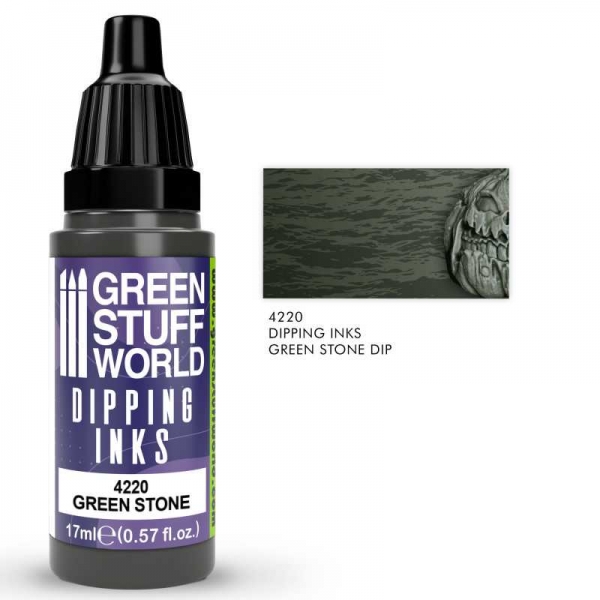 Green Stuff World: Dipping ink 17 ml - Green Stone Dip
