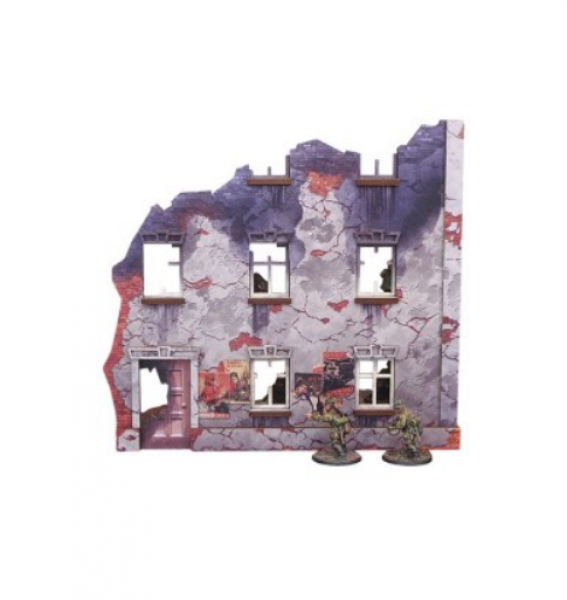 WW2 Prepainted Scenery 28mm: Ostfront Village - Stalingrad Univermag Left with 3rd Floor