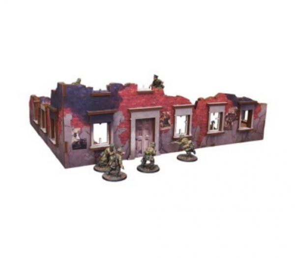 WW2 Prepainted Scenery 28mm: Ostfront Village - Stalingrad Ruined Building