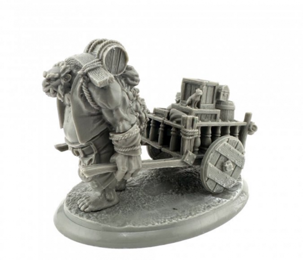 Bones Black: Ogre Porter and Cart