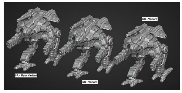 BattleTech Miniatures: Marauder II MAD-5A / 5B / 6C Mech - 100 tons