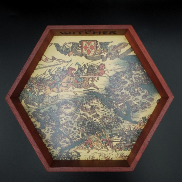 Dice Accessories: The Witcher Wooden Dice Tray