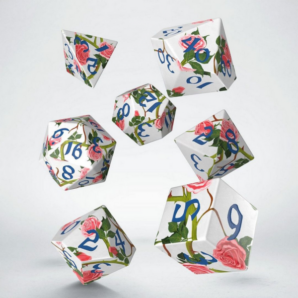 Q-Workshop: Full Art Dice Set: Roses