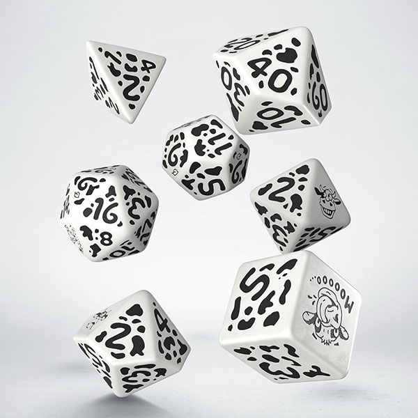 Exotic Dice: Cow Dice Set - MOOzilla (7)
