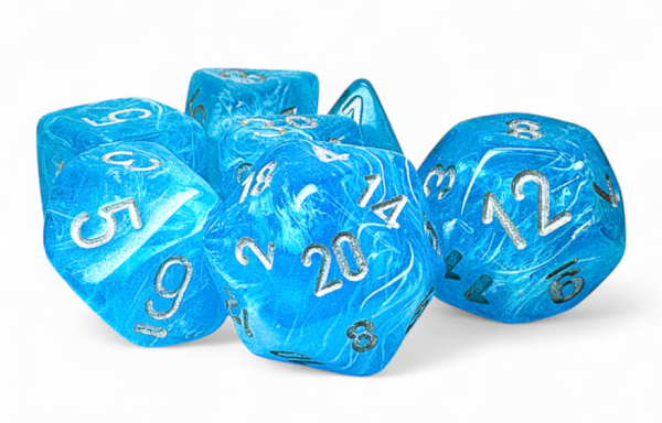 Chessex: Mega Hedrals - Luminary Sky/Silver Set (7)
