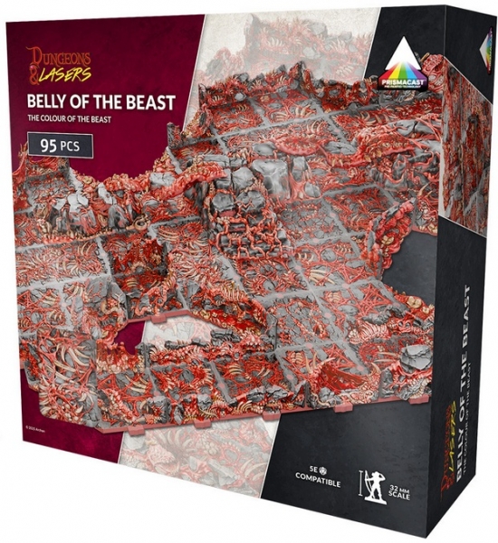 Dungeons & Lasers: Pre-painted Miniature Terrain - Belly of the Beast