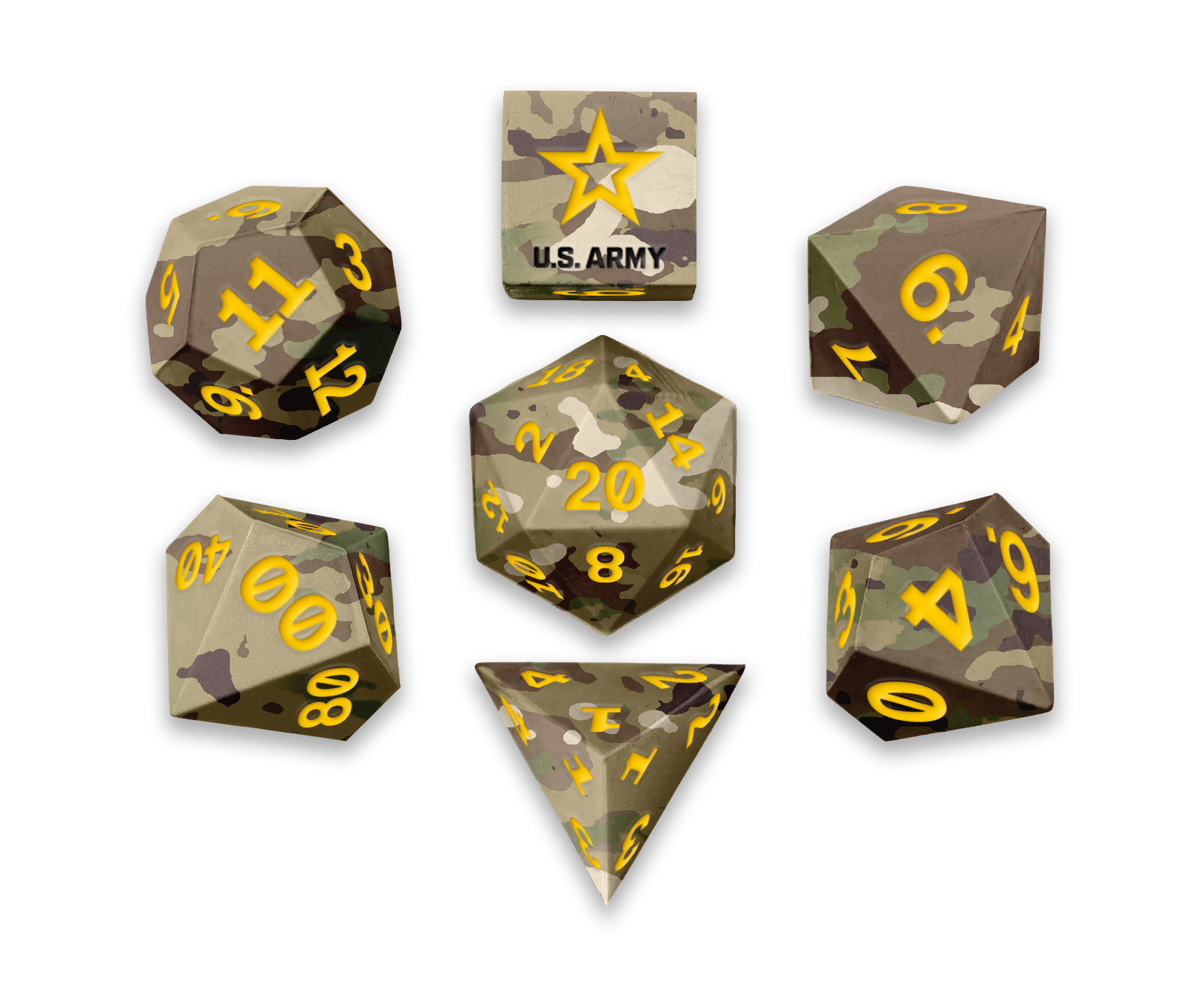 Official U.S. Army Silicone Dice Set
