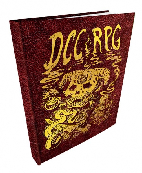 Dungeon Crawl Classics Core Rulebook - Leatherbound Doug Kovacs Cover