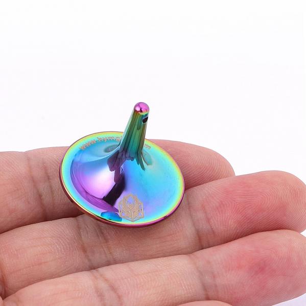 Metal Decision Timer Top Spinner- Rainbow
