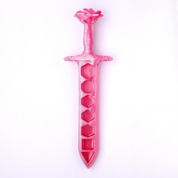 Rose Dagger Resin Dice Case - Pink