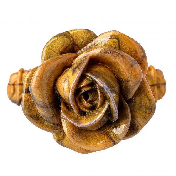 Rose Dagger Resin Dice Case - Gold