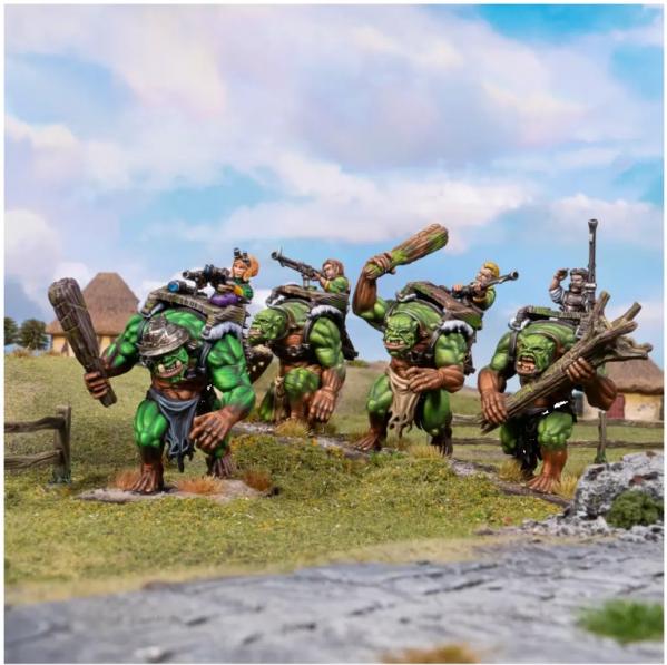 Kings Of War: Forest Troll Gunners & Sergeant