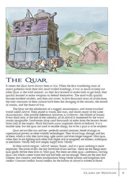 Quar: Clash of Rifles Hardcover Rulebook