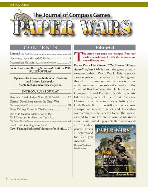 Paper Wars Issue 113: Magazine & Game (Inchon, MacArthur’s Gambit)