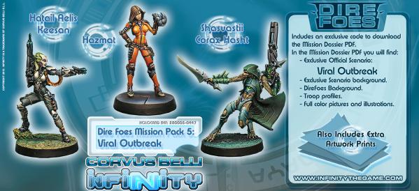 Infinity (#447) Dire Foes Mission Pack 5: Viral Outbreak (Tohaa vs Shasvastii)